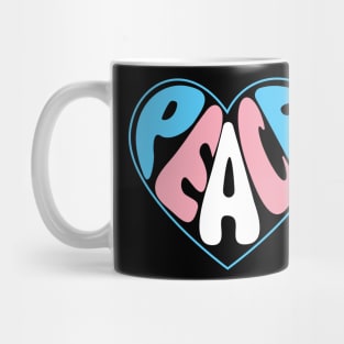 Transgender Peace Heart Mug